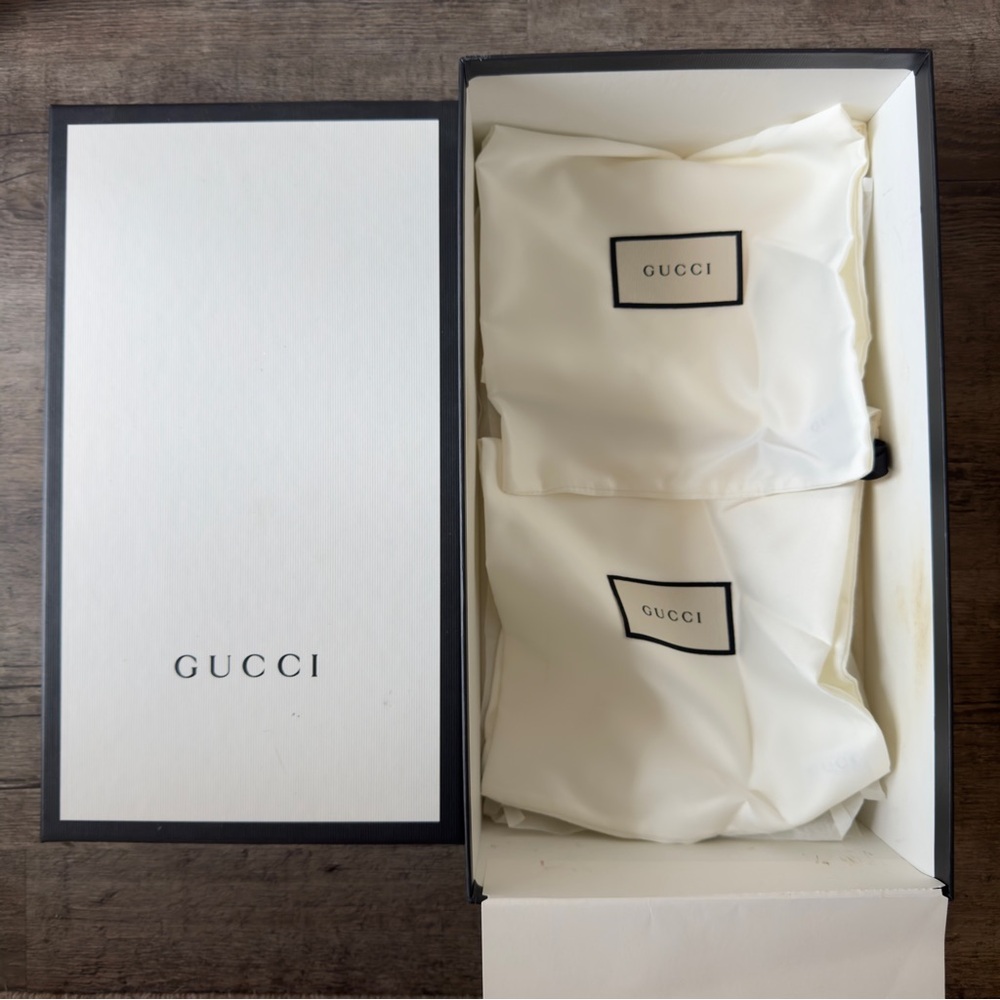 GUCCI Men’s Canvas Charlotte Vintage Horsebit Loafers - Picture 13 of 17
